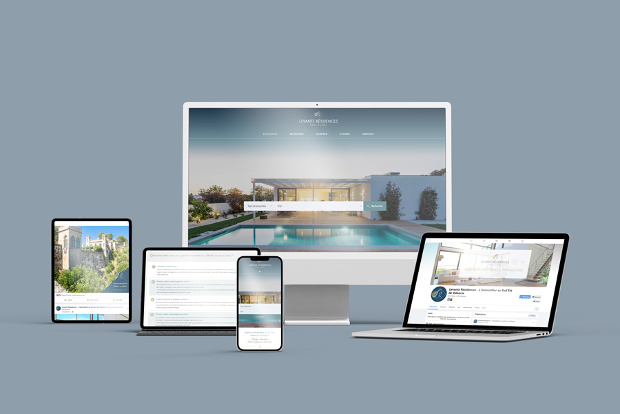 Webdesign agence immobilière - Chargée de communication et infographiste freelance